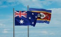Eswatini and Australia flag