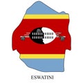 Eswatini map vector illustration. Southern Africa. Africa
