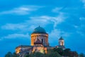 Esztergom basilica, Hungary at night Royalty Free Stock Photo