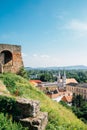 Esztergom city panorama view in Hungary