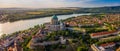 Esztergom, Hungary - Aerial panoramic view of the Basilica of Esztergom on a summer day