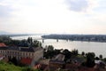 Esztergom Visegrad,panorama from the hill of the basilica