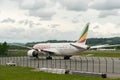 ET-AOV Ethiopian airlines Boeing 787-8 Dreamliner jet in Zurich in Switzerland Royalty Free Stock Photo