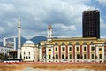 Et`hem Bey mosque on square Skanderbeg of Tirana Royalty Free Stock Photo