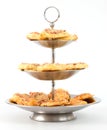 Etagere with pizza snacks Royalty Free Stock Photo