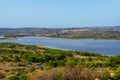 Etang de Leucate lagoon, in France Royalty Free Stock Photo