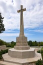 Etaples Military Cemetery - cross statue Royalty Free Stock Photo