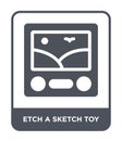 etch a sketch toy icon in trendy design style. etch a sketch toy icon isolated on white background. etch a sketch toy vector icon