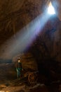 Eterans cave is located on the left bank of the Danube in wall of the limestone massif called Ciucarul Mare.