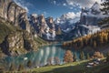 Eternal Beauty: A Scenic Blend of Mountains, Lake, and Blue Sky