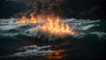 Eternal Dance: Elemental Fusion in Water, Fire, Earth, Wind