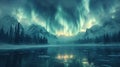 The eternal dance of the Northern Lights Royalty Free Stock Photo