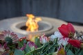 Eternal Fire of the Armenian Genocide Memorial site in Yerevan, Armenia Royalty Free Stock Photo