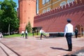 Eternal fire guards changing in Moscow, Russia