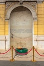 Eternal flame in the center of Sarajevo, Bosnia and Herzegovina Royalty Free Stock Photo