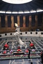 eternal flame in the Hall of Military Glory on Mamayev Kurgan in Volgograd, Russia Royalty Free Stock Photo