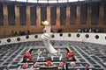 eternal flame in the Hall of Military Glory on Mamayev Kurgan in Volgograd, Russia Royalty Free Stock Photo