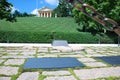 Eternal Flame at the Kennedy Grave on National Cemetery of the USA, Arlington, Virginia Royalty Free Stock Photo