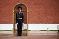 Eternal Flame in the Kremlin. Guard of Honor at the tomb of the Unknown Soldier at the wall of Moscow Kremlin. 11.05