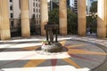 Eternal flame memorial in Anzac Square, Brisbane.