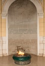 The Eternal Flame is a memorial to the military and civilian victims of the Second World War in Ferhadija street, Sarajevo Royalty Free Stock Photo