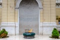 The Eternal flame is a memorial to the military and civilian victims of the Second World War in Sarajevo Royalty Free Stock Photo