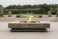 The eternal flame of Monument to the Fighters of the Revolution located at Field of Mars square