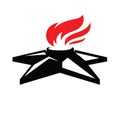 Eternal flame symbol