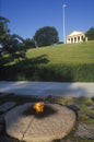 Eternal Flame at the tomb of President John F. Kennedy, Arlington Cemetery, Washington, D.C.