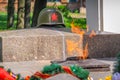 Eternal flame of the unknown soldier of Great Patriotic War in Suzdal, Russia