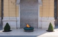 The Eternal Flame is a memorial to the military and civilian victims of the Second World War in Ferhadija street, Sarajevo