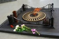 Eternal flame war memorial in Yaroslavl, Russia.