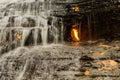 Eternal Flame Waterfall in New York Royalty Free Stock Photo