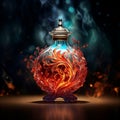Eternal Flames Perfume Bottle Royalty Free Stock Photo