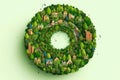 Eternal Loop: Circular Economy Icon (AI Generated)