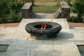 Eternal peace flame in Lumbini Royalty Free Stock Photo