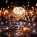 Eternal Sparks: Illuminating the Circle of Love Royalty Free Stock Photo