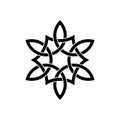 Celtic knot symbol of lineart decoration