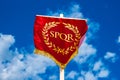 Eternity. Roman SPQR vexillum Royalty Free Stock Photo