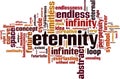 Eternity word cloud Royalty Free Stock Photo