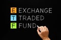 ETF - Exchange Traded Fund Concept Royalty Free Stock Photo