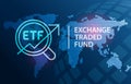 ETF Exchange Traded Fund Global Investment Background Royalty Free Stock Photo