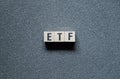 Etf - Exchange Traded Fund word concept