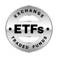 ETF Exchange Traded Funds vector infographic design. Trendy modern flat linear vector ETF icon, ETF collection, outline vector Royalty Free Stock Photo