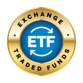 ETF Exchange Traded Funds vector infographic design. Trendy modern flat linear vector ETF icon, ETF collection, outline vector Royalty Free Stock Photo