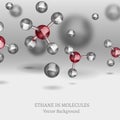 Ethane Molecules Background