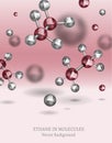 Ethane Molecules Background