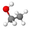 Ethanol alcohol molecule