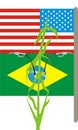 Ethanol Corn Gas Brazil USA Royalty Free Stock Photo