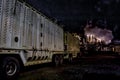 Ethanol Manufacturing Plant at night